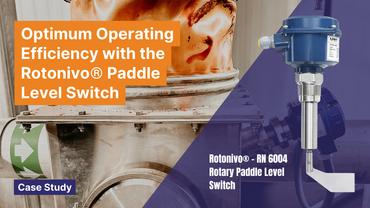 Optimum Operating Efficiency with the Rotonivo® Rotary Paddle Level Switch