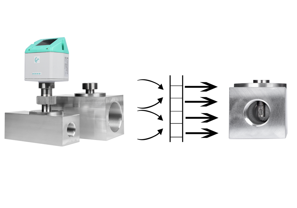 VA 521 - Compact Inline Flow Meter for Compressed Air and Other Gas Types