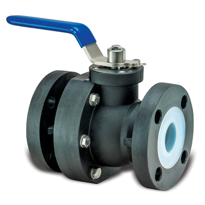 Hybrid PFA or PVDF Lined Composite Ball Valves