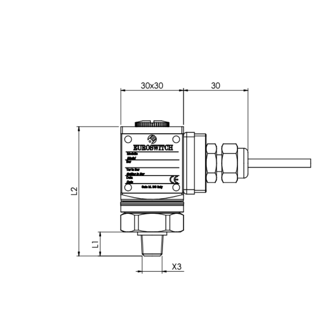 24C Pressure Switch with SPDT Contacts