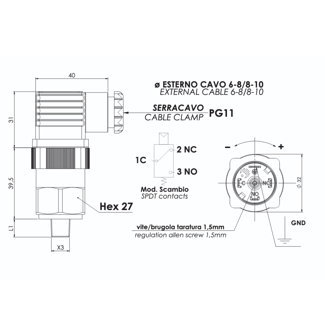 Model 387 Vacuum Switch