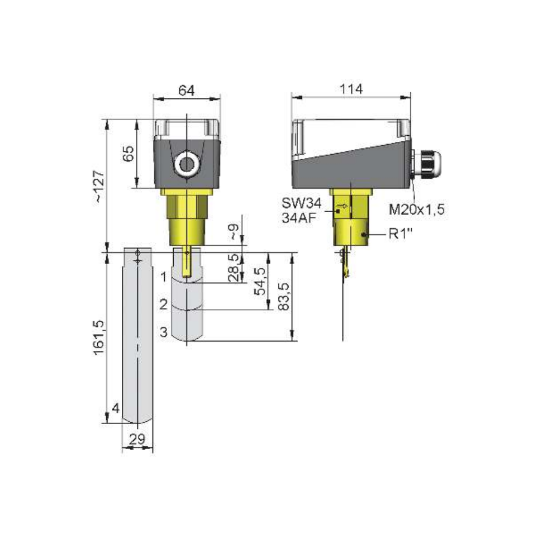 CRG Paddle Flow Switch