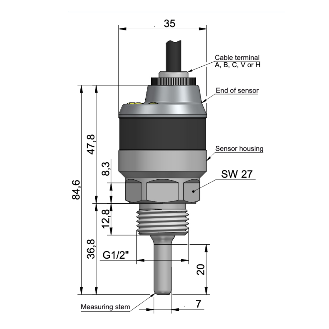 Dinel TFS-35 Thermal Flow Sensor