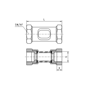 OW Flow Sight Glass with Scale