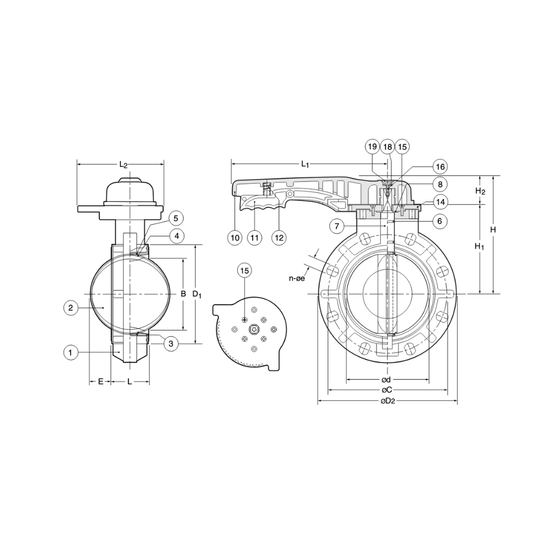Type 58 Elastomer Seated Butterfly Valves