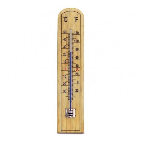 beechwood thermometer - 45 x 205mm