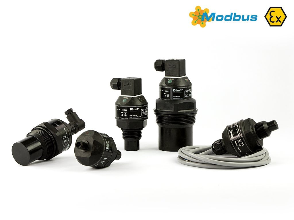Dinel ULM-53 ultrasonic level transmitter with Modbus RTU