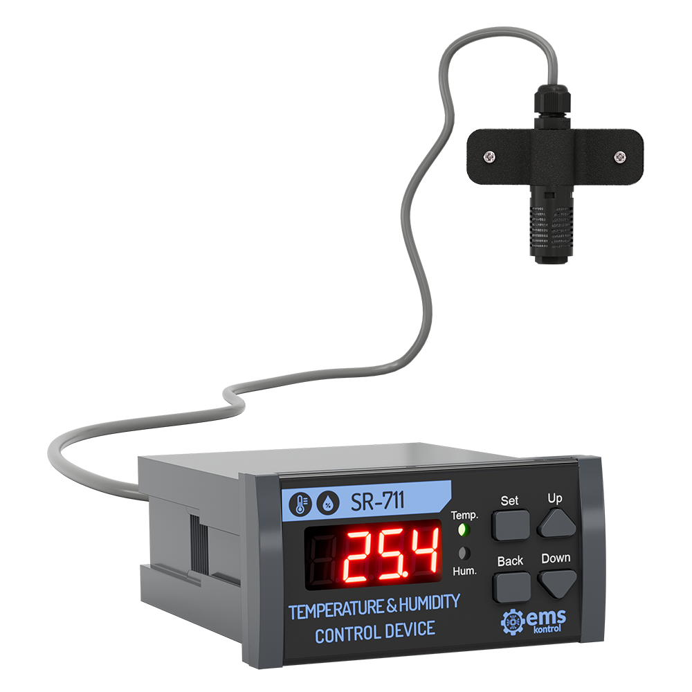 EMS Kontrol SR-711 Panel Temperature & Humidity Controller