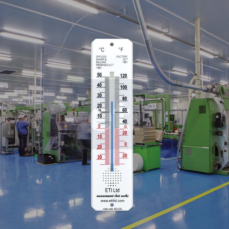 Factory Act Thermometer - 45 X 195mm