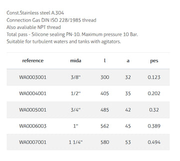 Floating Valve SS A.304 With Reinforced Lever