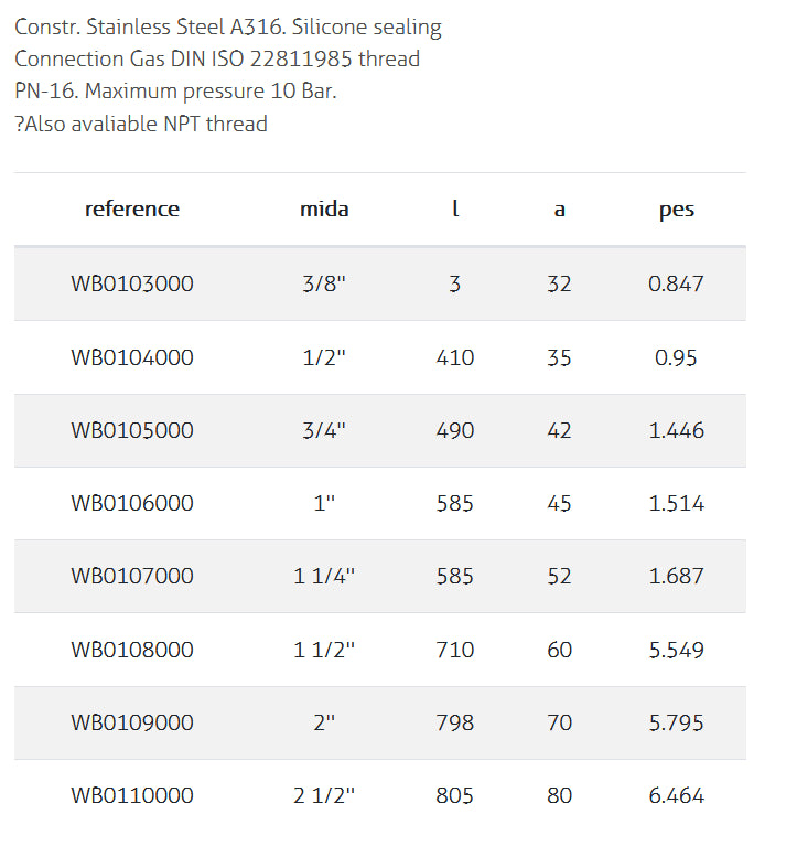 Antibubble Floating Valve A.316