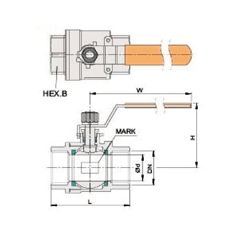 2_Piece_Full_Bore_Ball_Valve_dwg