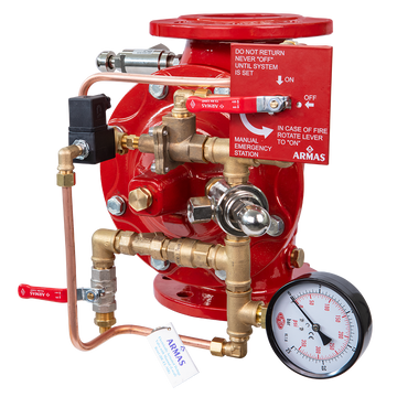 77de-el-mr-deluge valve, electrically activated, manual (local) reset