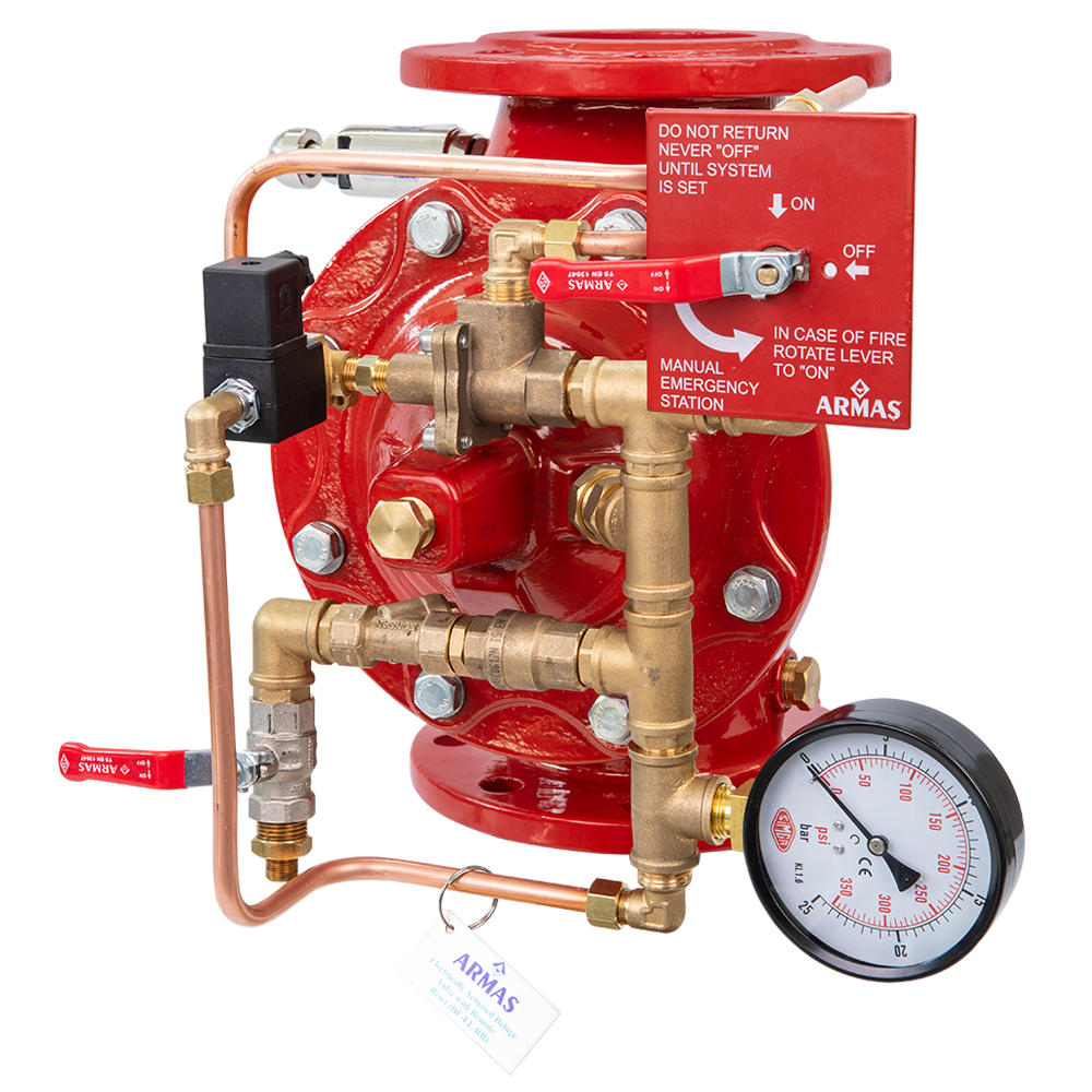77de-el-rr-deluge valve, electrically activated, remote reset