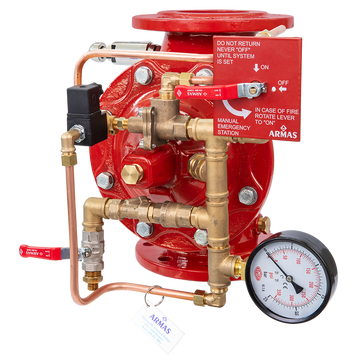 77de-el-rr-deluge valve, electrically activated, remote reset