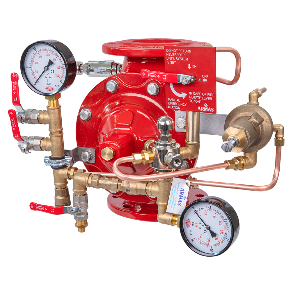 77de-pn-mr-deluge valve, pneumatically activated, manual (local) reset