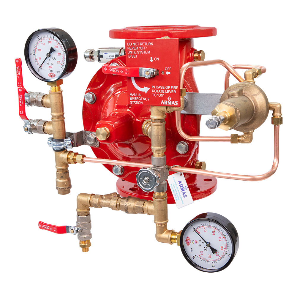 77de-pn-rr-deluge valve, pneumatically activated, remote reset