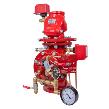 77pa-el-mr-pre-action valve, double interlock, electrically activated, manual (local) reset