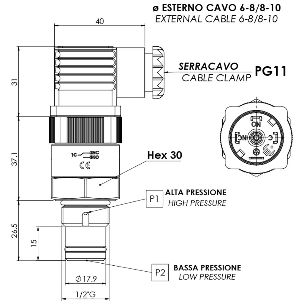 Model 82 Electrical Differential Pressure Indicator with Rotating System