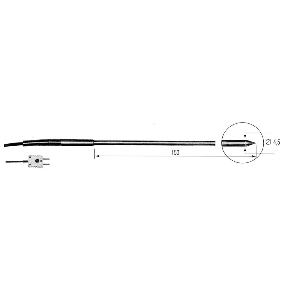 TP660 – Sonda Penetrazione Termocoppia K