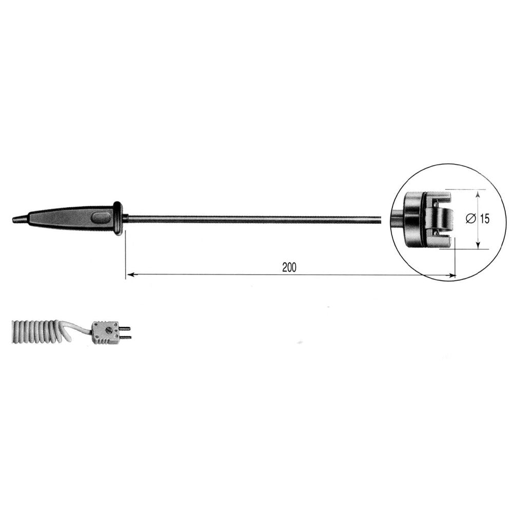 TP754 – K Thermocouple Surface Probe