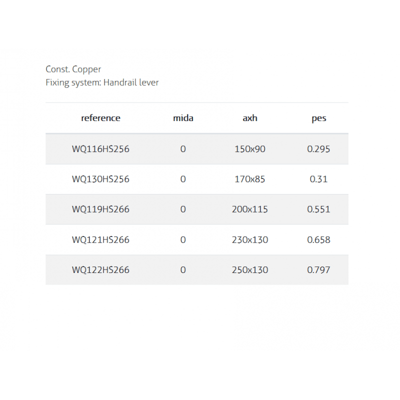 Copper Sliding Flat Buoy - PVL