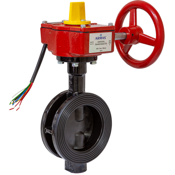 butterfly valve w/supervisory switch-wafer type