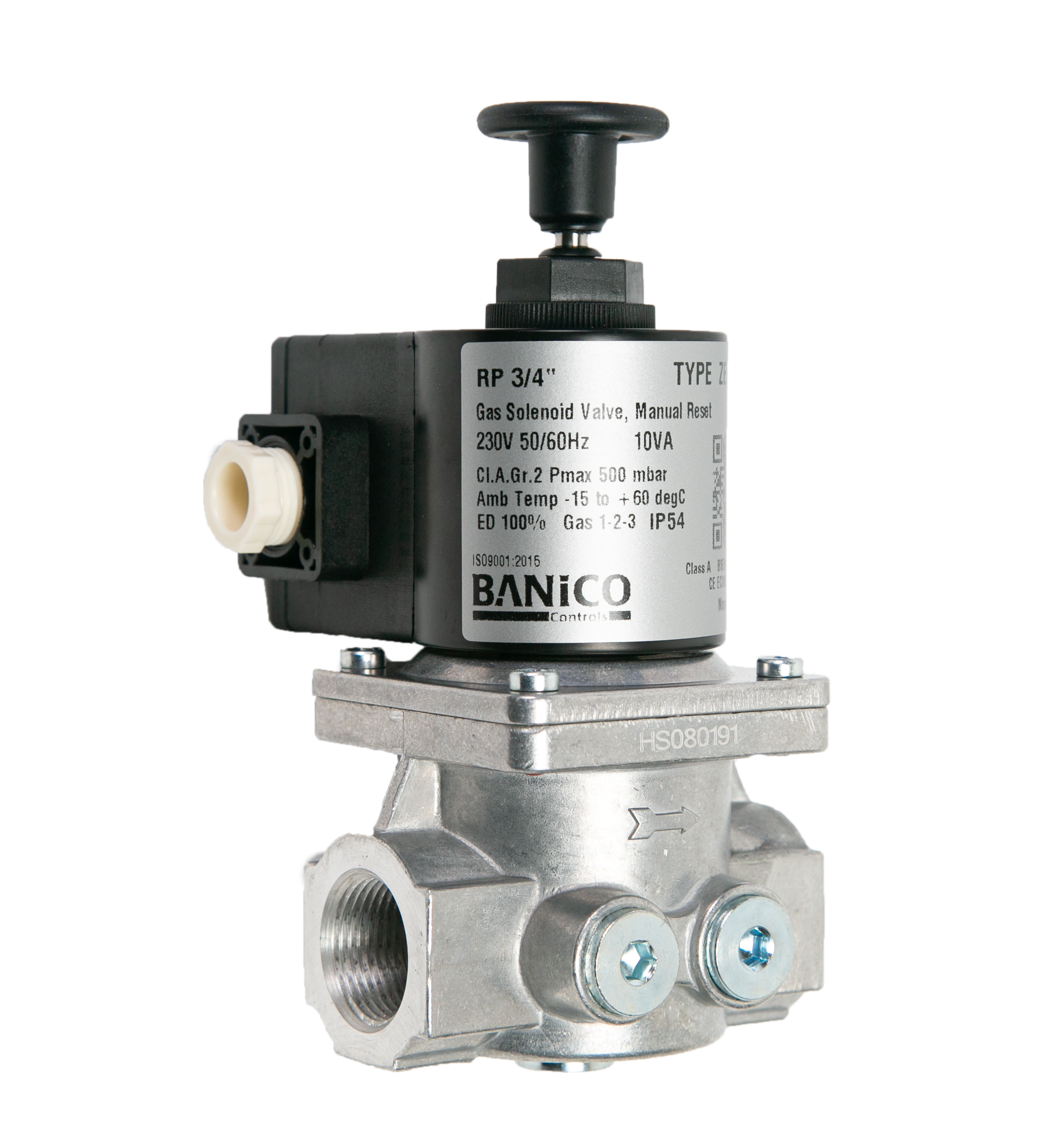 ZEVM. Manual reset Solenoid Valve