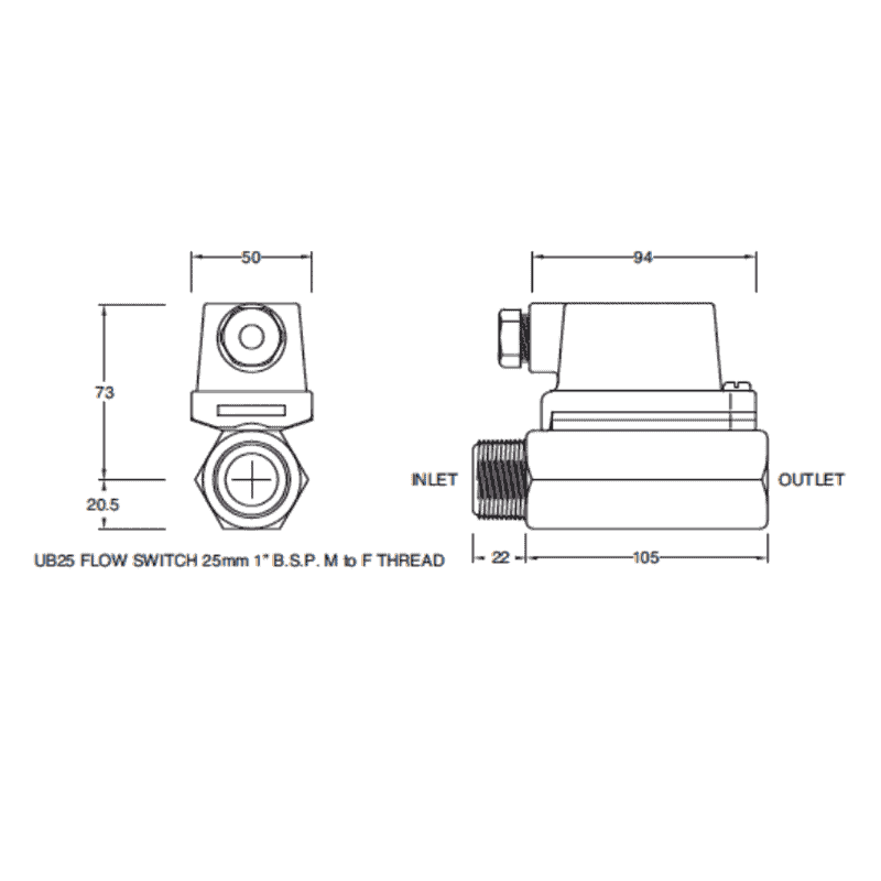 ub25_inline_flow_switch_dwg