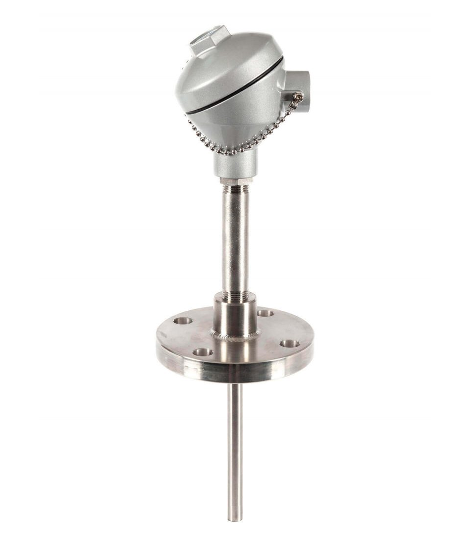 RTD Sensor (Pt100, Pt1000) with Fabricated Flanged Thermowell