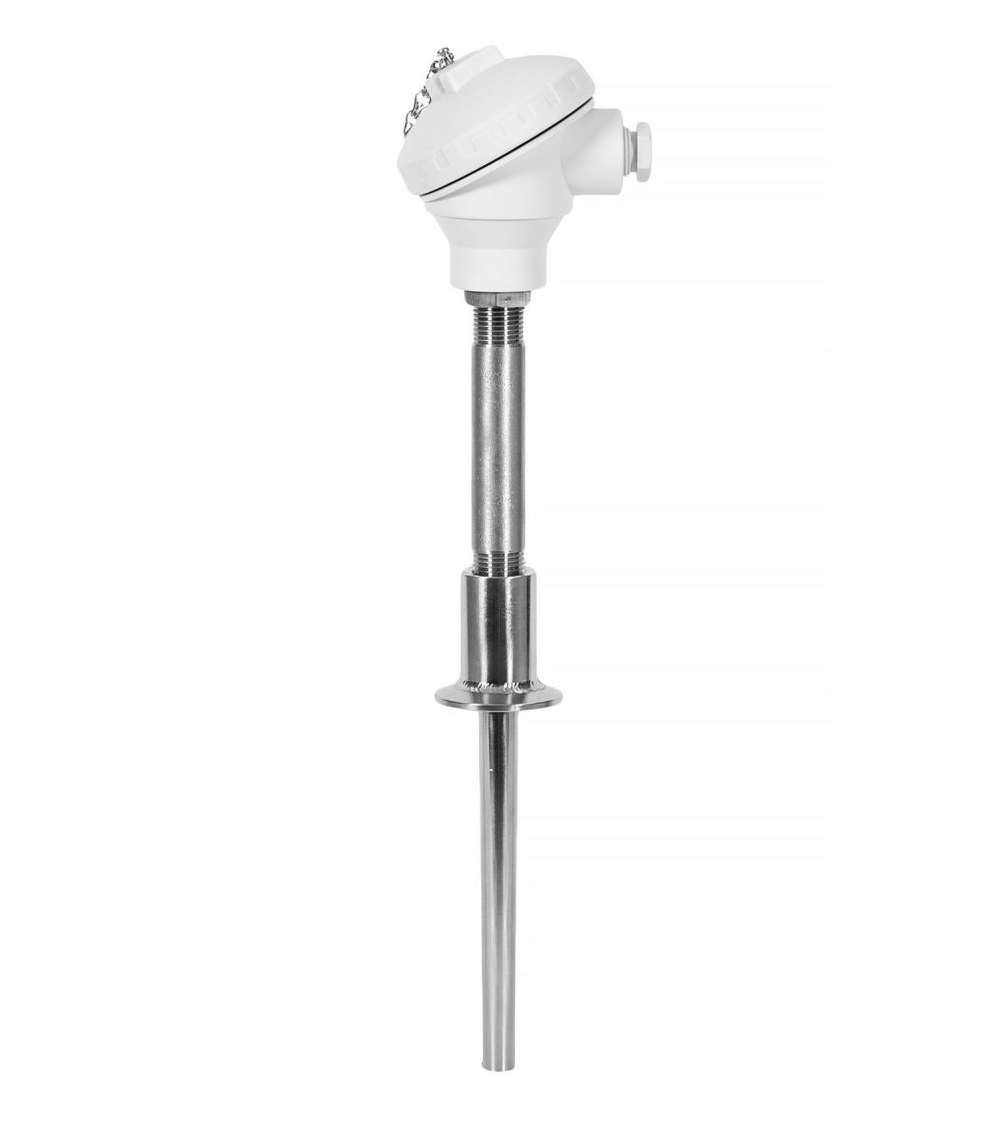 RTD Sensor (Pt100, Pt1000) with Solid Drilled Clamp Hygienic Thermowell