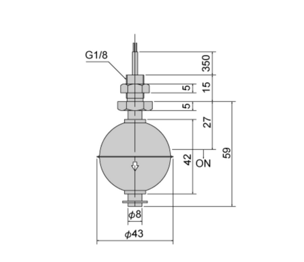 RFS-8 Top Entry Float Switch – PVL