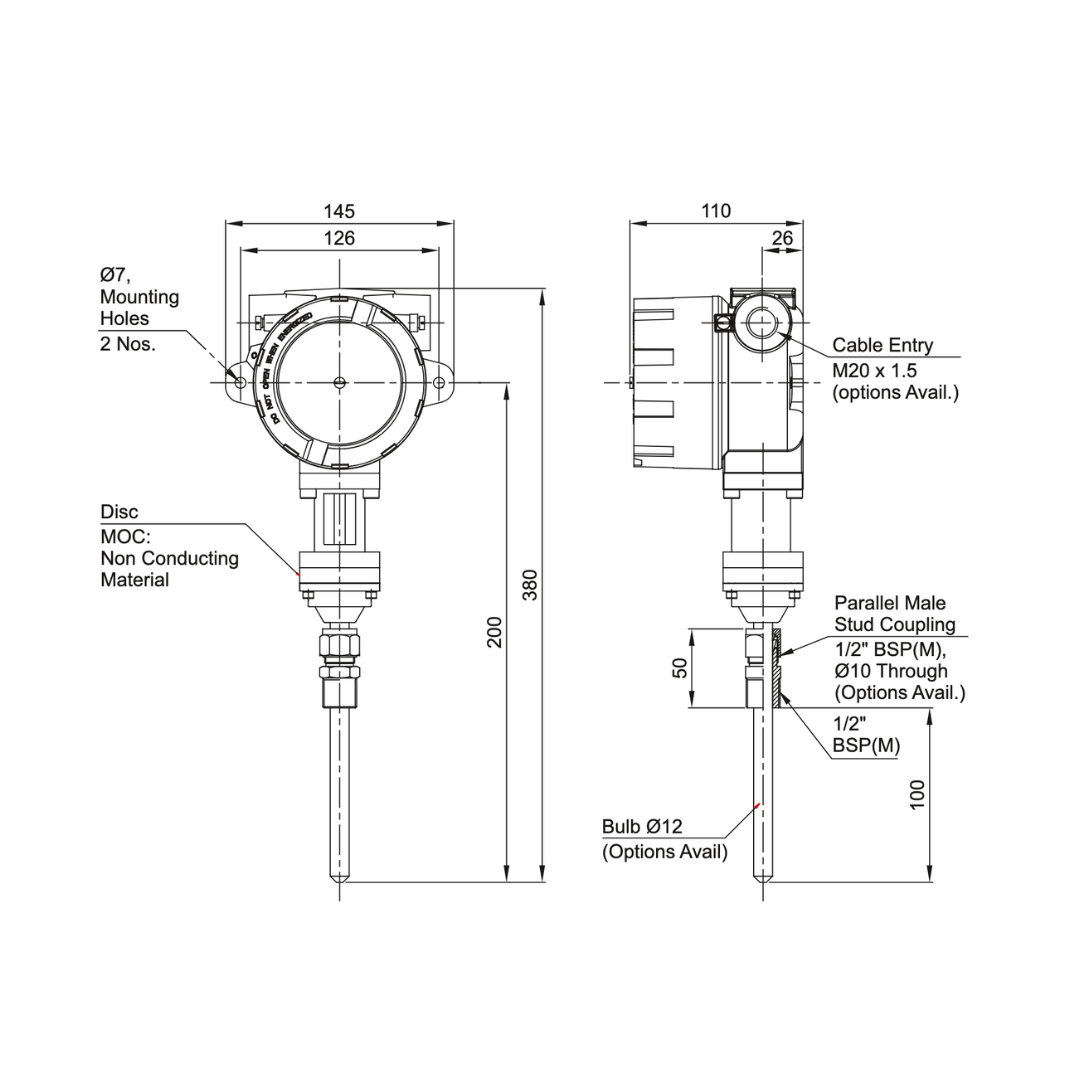 FC Direct Mounted Temperature Switch