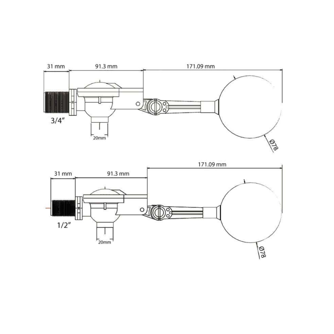 AQT 20-25 CY Float Valve