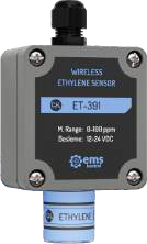 EMS Kontrol wireless gas sensor family – ET-391 ethylene model shown