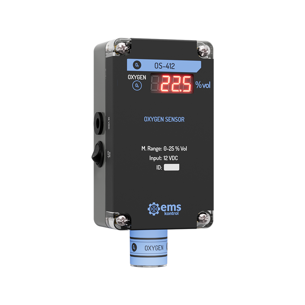 EMS Kontrol OS-412 Portable Oxygen (O₂) Sensor