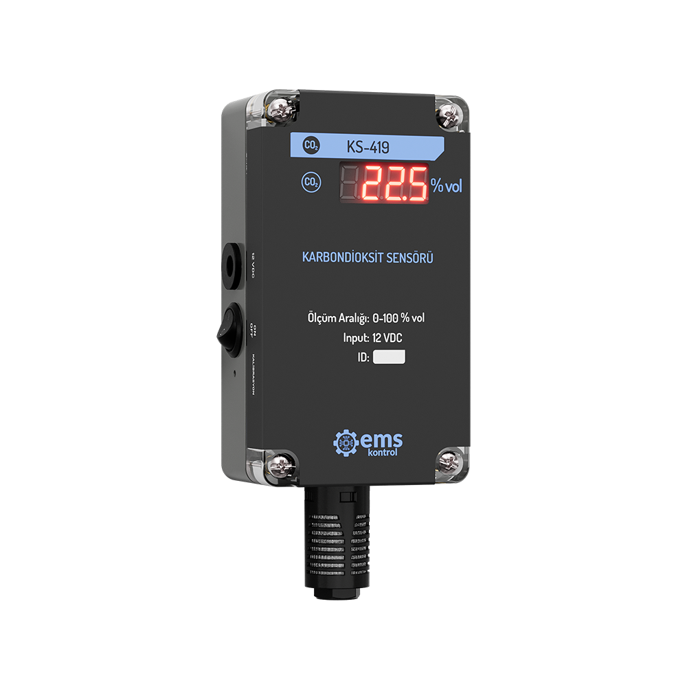 EMS Kontrol KS-419 Portable Carbon Dioxide Sensor