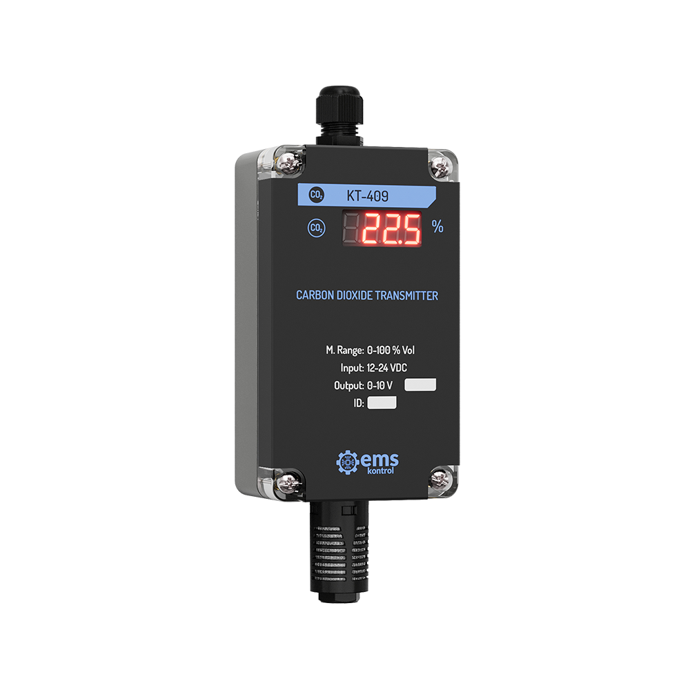 EMS Kontrol KT-4X9 High-Range CO₂ Transmitter with Display