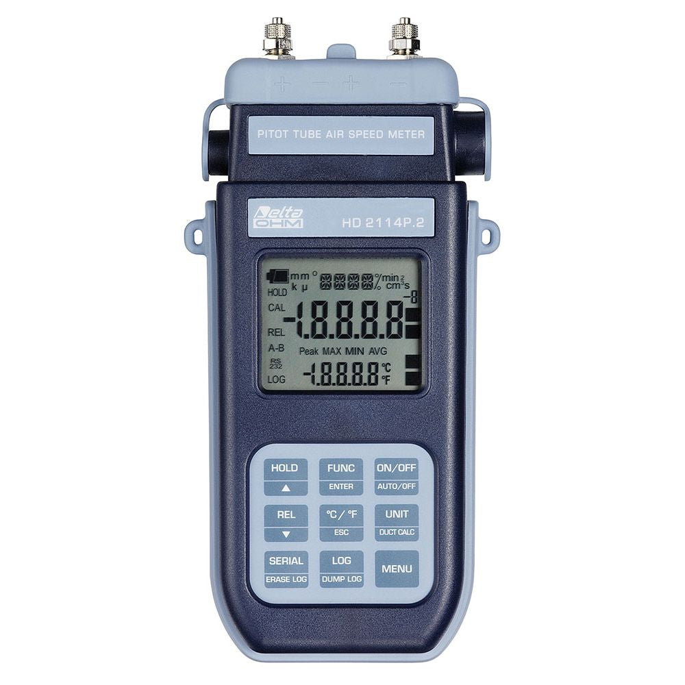 HD2114P.2 – Air Speed Micromanomenter-Thermometer Data Logger