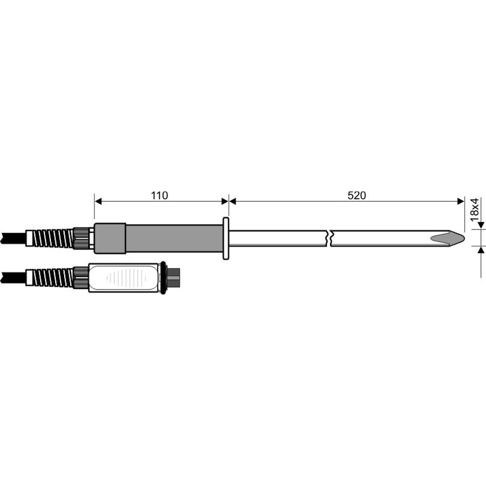 HP477DCR – Combined Temperature – RH Sword Probe