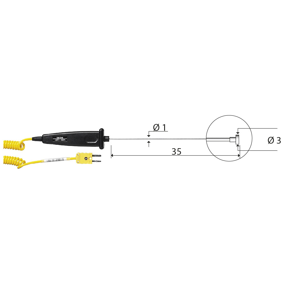 TP777 – K Thermocouple Surface Probe