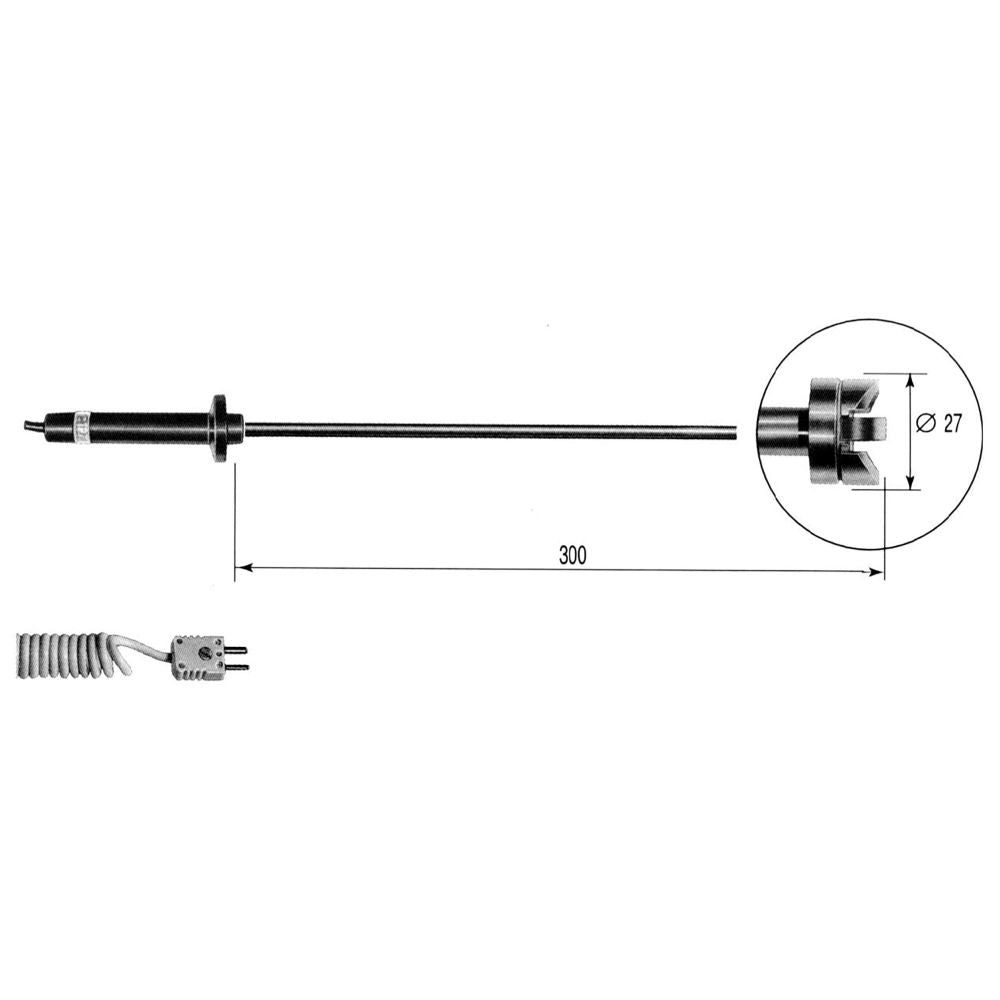 TP755 – K Thermocouple Surface Probe