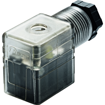 Transparent Solenoid DIN Plug