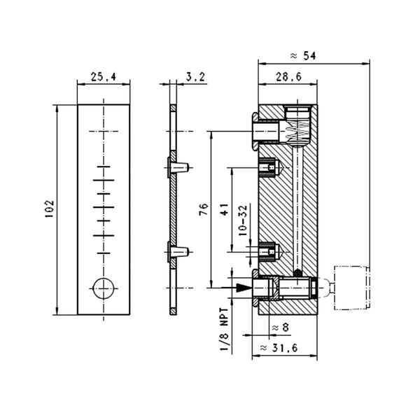 UK - UKV Variable Area Flow Meter – PVL
